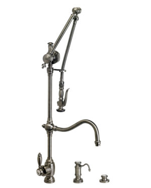 Traditional Gantry Pull Down Faucet - 3pc Suite