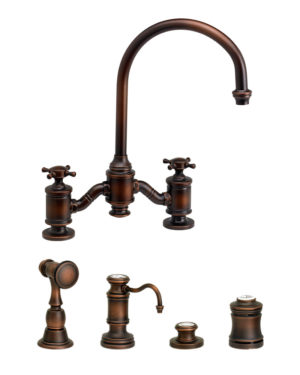 Hampton Bridge Faucet - 4pc. Suite