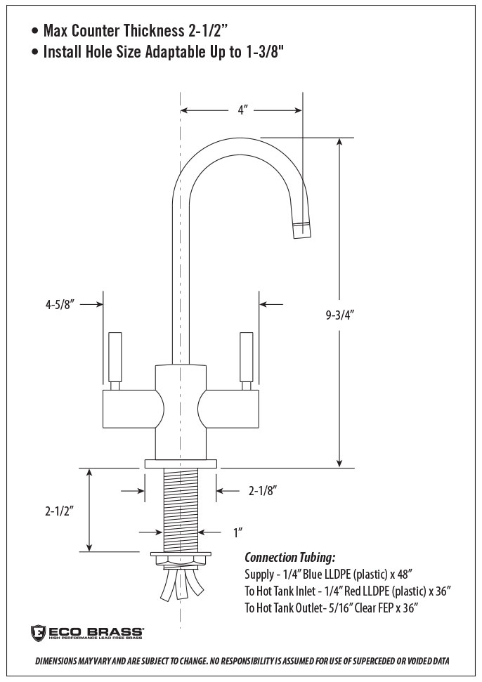 Parche Hot And Cold Filtration Faucet 1400HC Waterstone Luxury Kitchen Faucets