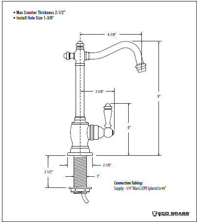 Waterstone Annapolis Cold Only Filtration Faucet | 1100C